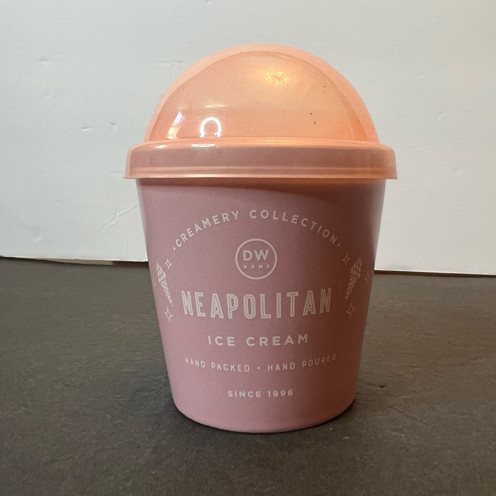 DW Home Neapolitan Ice Cream Candle, 10.8 oz
